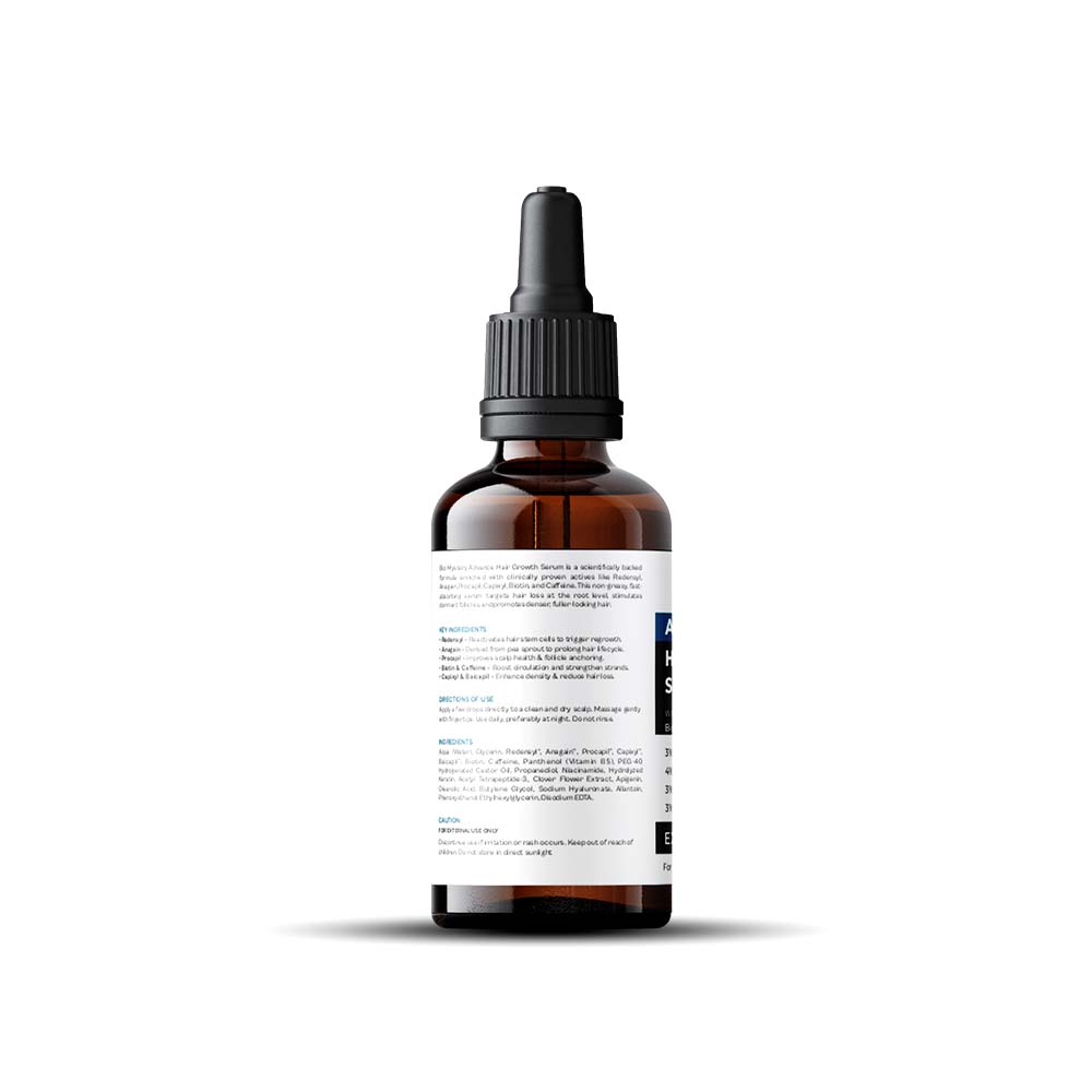 Bio Mystery Hair Growth Serum With 3% Redensyl, 4% Anagain, 3% Biacapil and Capilia longa with Biotin, Rosemerry and Rice Water - For Hair Growth And Hair Fall Control Serum 60ml / 2.02 floz