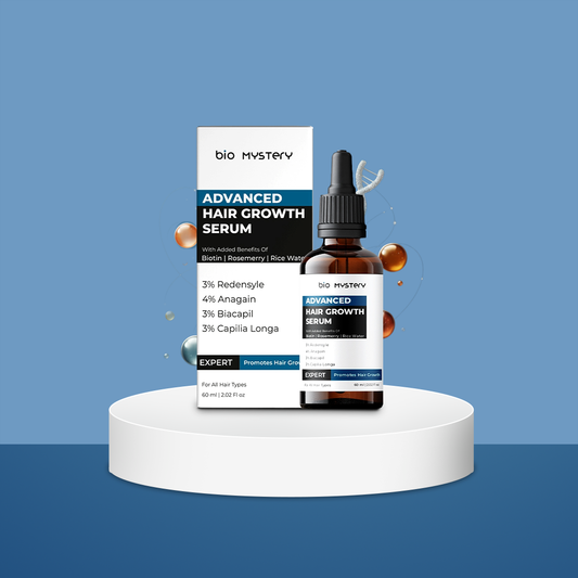 Bio Mystery Hair Growth Serum with Redensyl, Anagain, Biacapil & Capilia Longa | Hair Fall Control & Regrowth | Non-Sticky | For Men & Women | 60ml