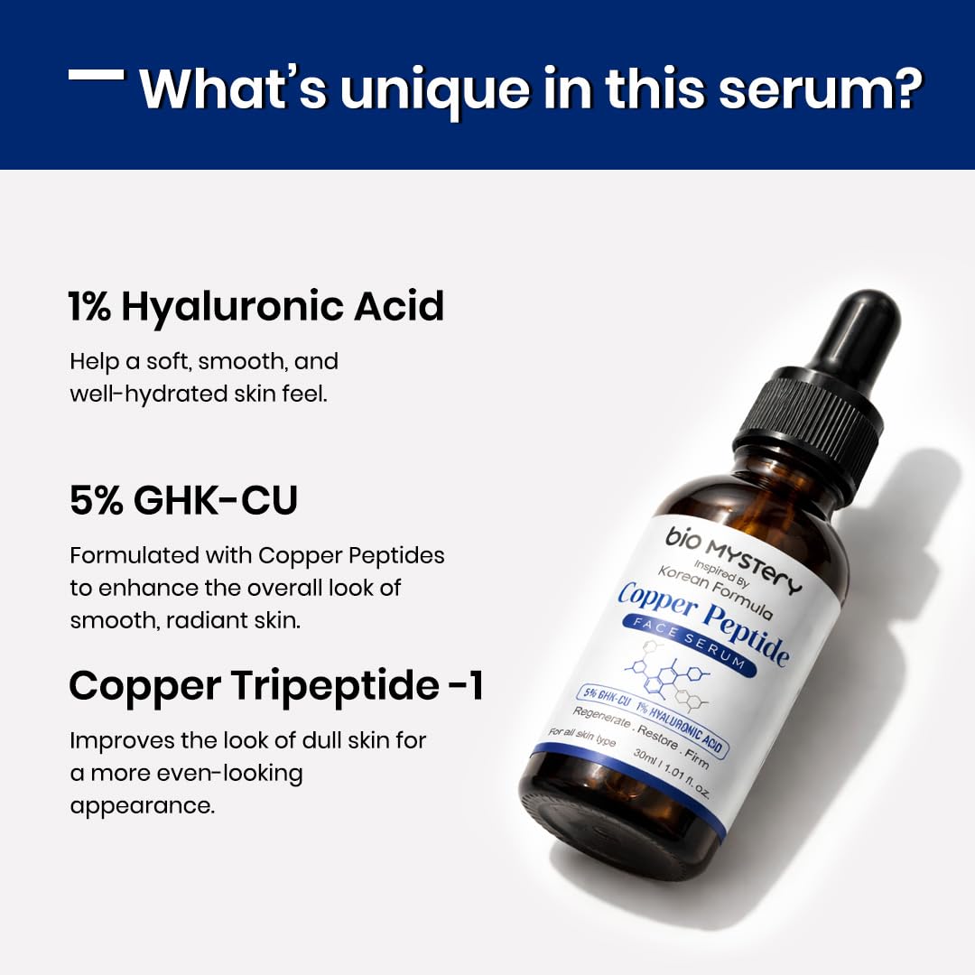 can you mix retatrutide with ghk cu Copper Peptide Face Serum – Anti-Aging Korean Skincare
