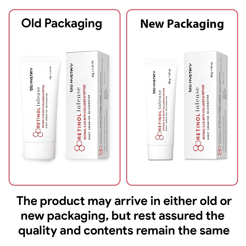 Unleashing the Power of Retinol: Why Bio Mystery Retinol Intense Cream 0.1% is Your Ultimate Nighttime Skincare Solution ( 40g )