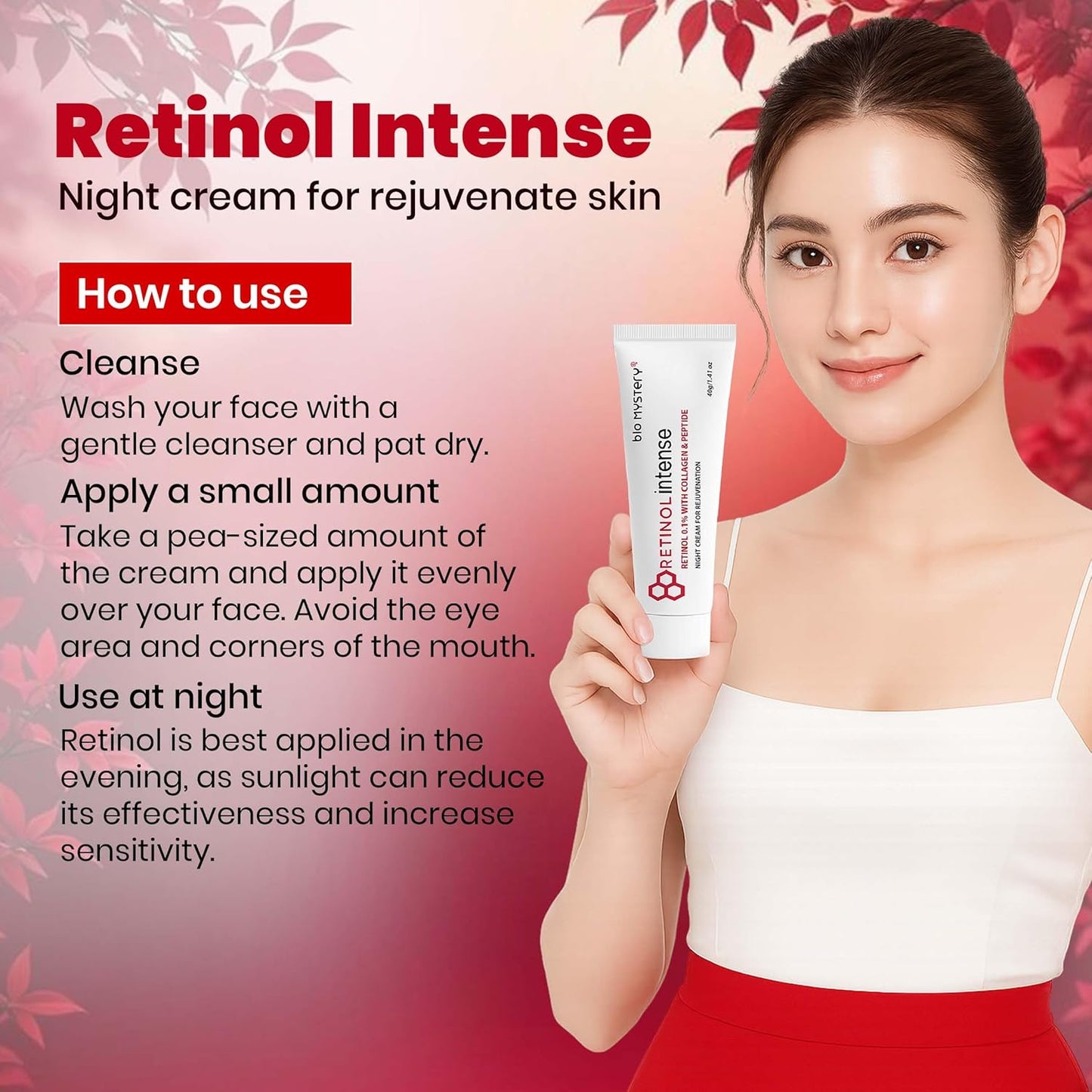Unleashing the Power of Retinol: Why Bio Mystery Retinol Intense Cream 0.1% is Your Ultimate Nighttime Skincare Solution ( 40g )