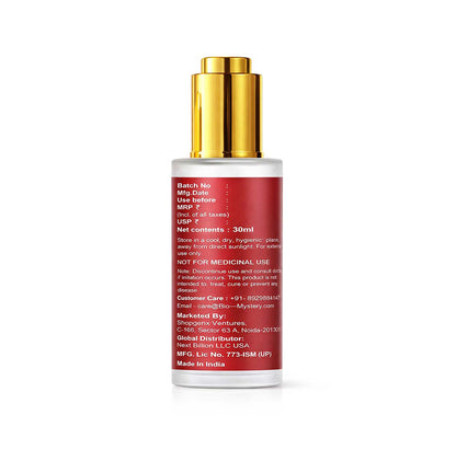 Bio Mystery Authentic Kumkumadi Elixir Face Oil for Natural Glow & Radiant Looking Skin | Traditional Botanical Blend with Vitamin A & C-Rich Extracts | Lightweight, Non-Greasy Daily Face Oil for All Skin Types | 30ml