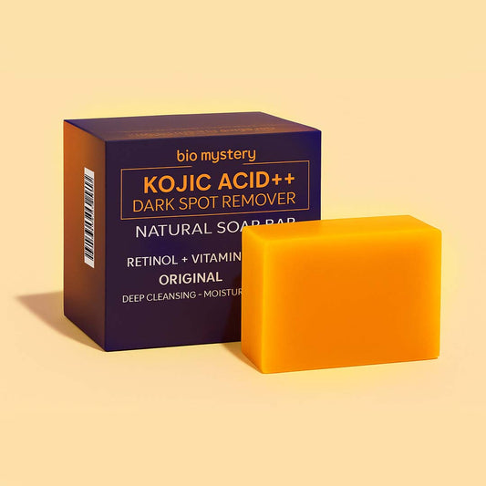 Kojic Acid Plus Plus Natural Soap Bars – Skin Brightening & Pigmentation Control | Pack of 2 x 100g (3.5 oz)          Ask ChatGPT