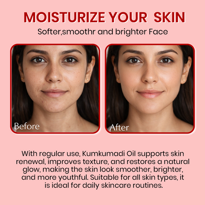 Bio Mystery Authentic Kumkumadi Elixir Face Oil for Natural Glow & Radiant Looking Skin | Traditional Botanical Blend with Vitamin A & C-Rich Extracts | Lightweight, Non-Greasy Daily Face Oil for All Skin Types | 30ml