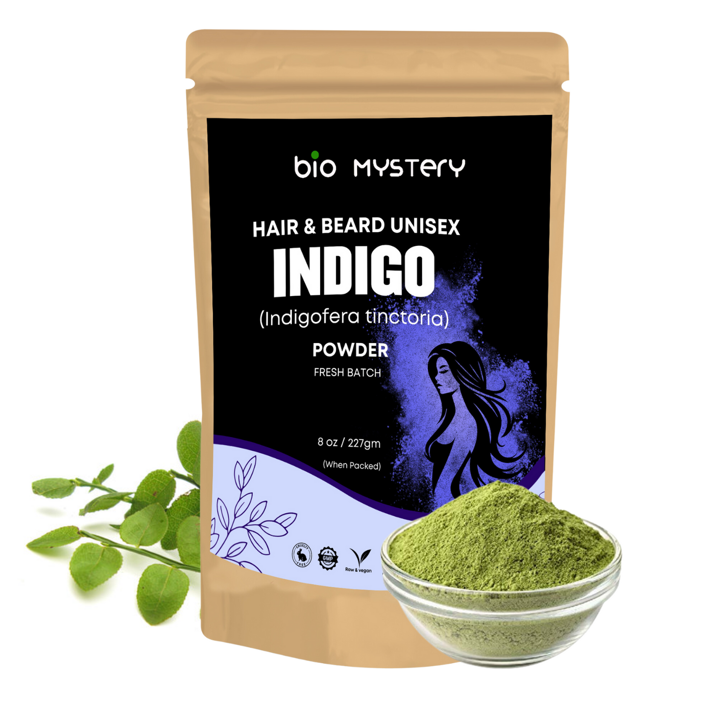 Indigo Powder | Indigofera Tictoria for Hair Care 227Gm