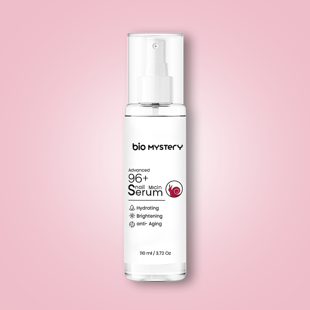 Advanced 96+ Snail Mucin Face Serum 110 ml (3.71 oz) – Ultra-Hydrating & Repairing Serum for All Skin Types – Fades Acne Scars, Strengthens Skin Barrier & Reduces Fine Lines