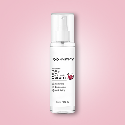 Advanced 96+ Snail Mucin Face Serum 110 ml (3.71 oz) – Ultra-Hydrating & Repairing Serum for All Skin Types – Fades Acne Scars, Strengthens Skin Barrier & Reduces Fine Lines