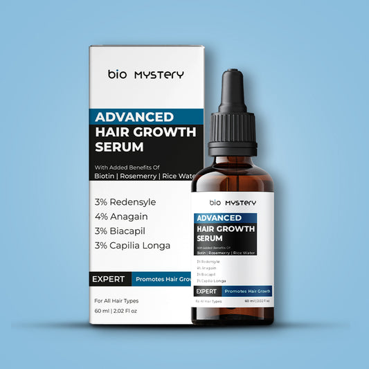 Bio Mystery Hair Growth Serum with Redensyl, Anagain, Biacapil & Capilia Longa | Hair Fall Control & Regrowth | Non-Sticky | For Men & Women | 60ml
