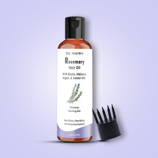 Bio Mystery Rosemary Hair Growth Oil – Enriched with Biotin, Argan, Vitamin E, Jojoba & Castor